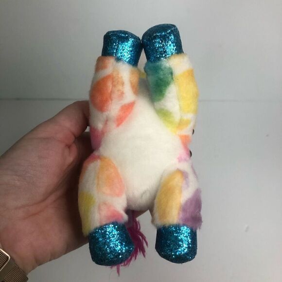 zuru coco surprise rainbow unicorn plush stuffed animal 5 inch blue glitter eyes - Picture 5 of 9